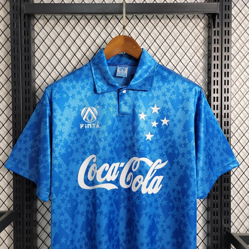 Camisa Cruzeiro Retro 1992/93 - Coca-Cola (Edição Estrelada)